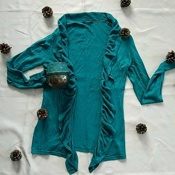 Elie Tahari Sweaters - Silk And Cashmere Blend Ruffle Sweater